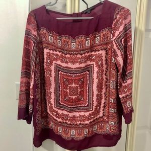 Adrianna Papel Pink patterned blouse